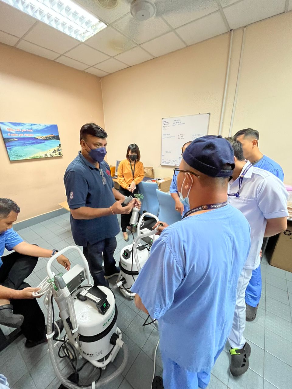 Staff with equipment 3